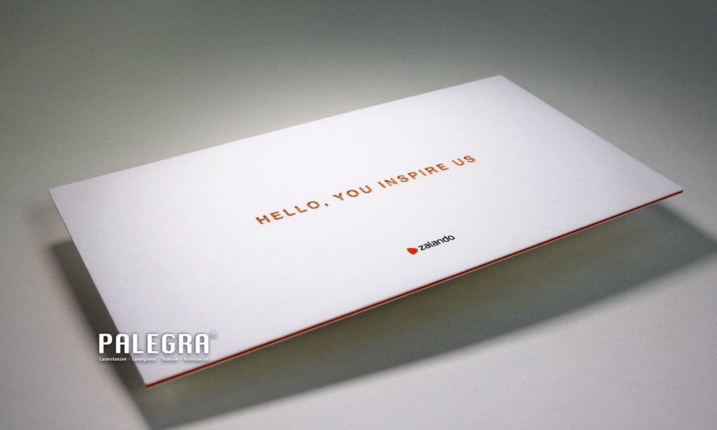 Lasergravur / Papiergravur: Einladung – Palegra
