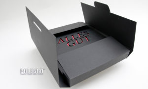 Lasergravur: Buchcover / Laserschnitt Buchschuber